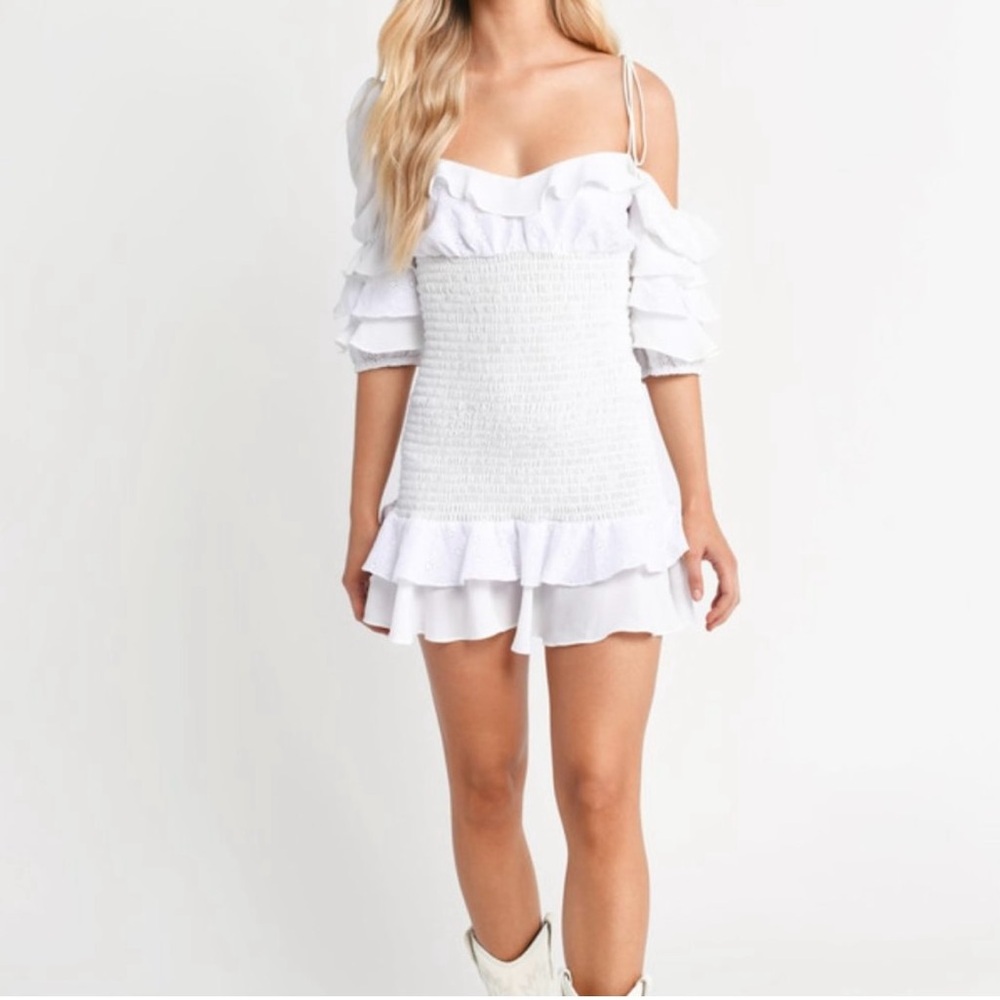 For Love And Lemons White Mini Dress - Picture 7 of 12